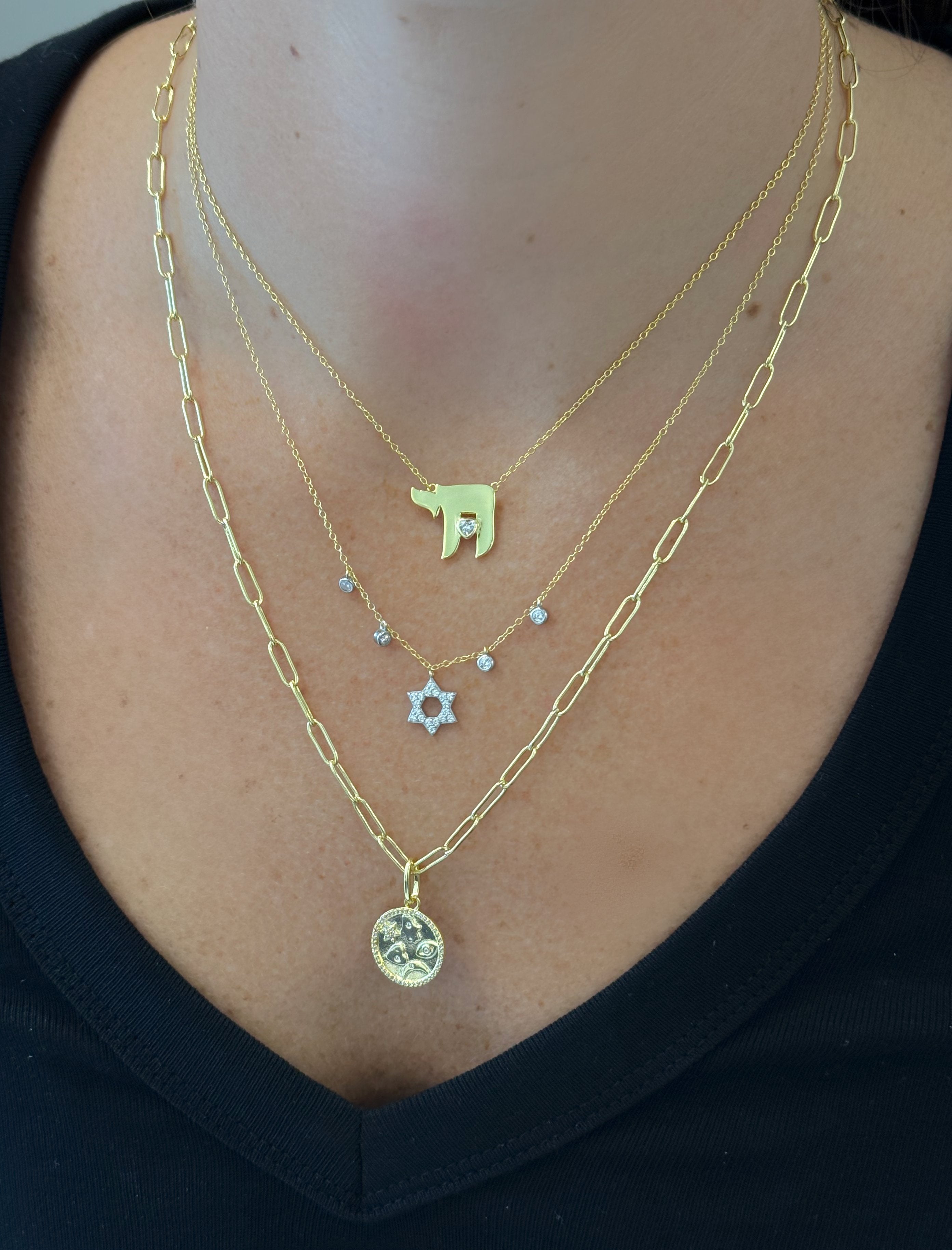 Mini Lucky Amulet Disk Charm