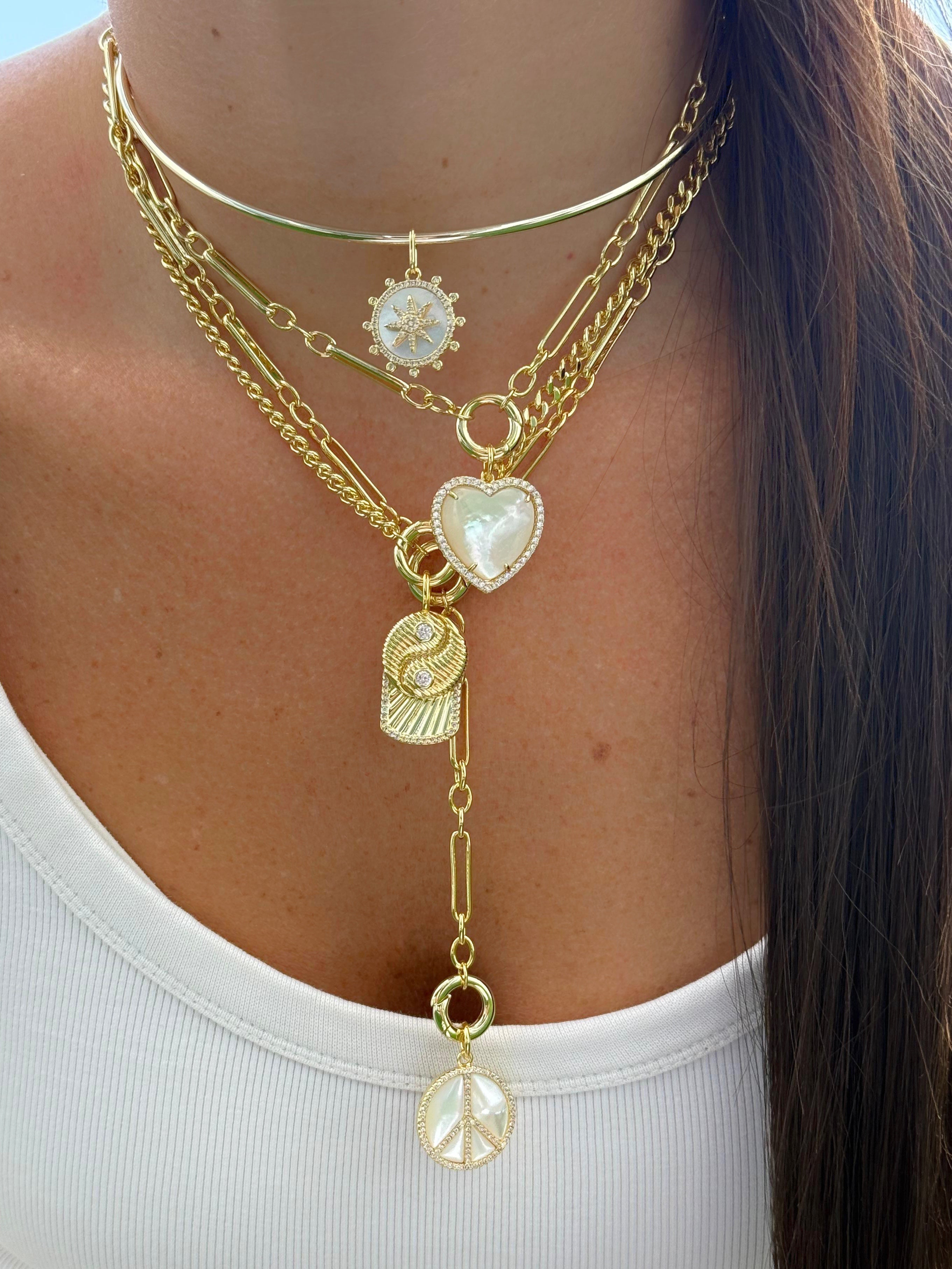 Fancy Link Push Clasp Lariat