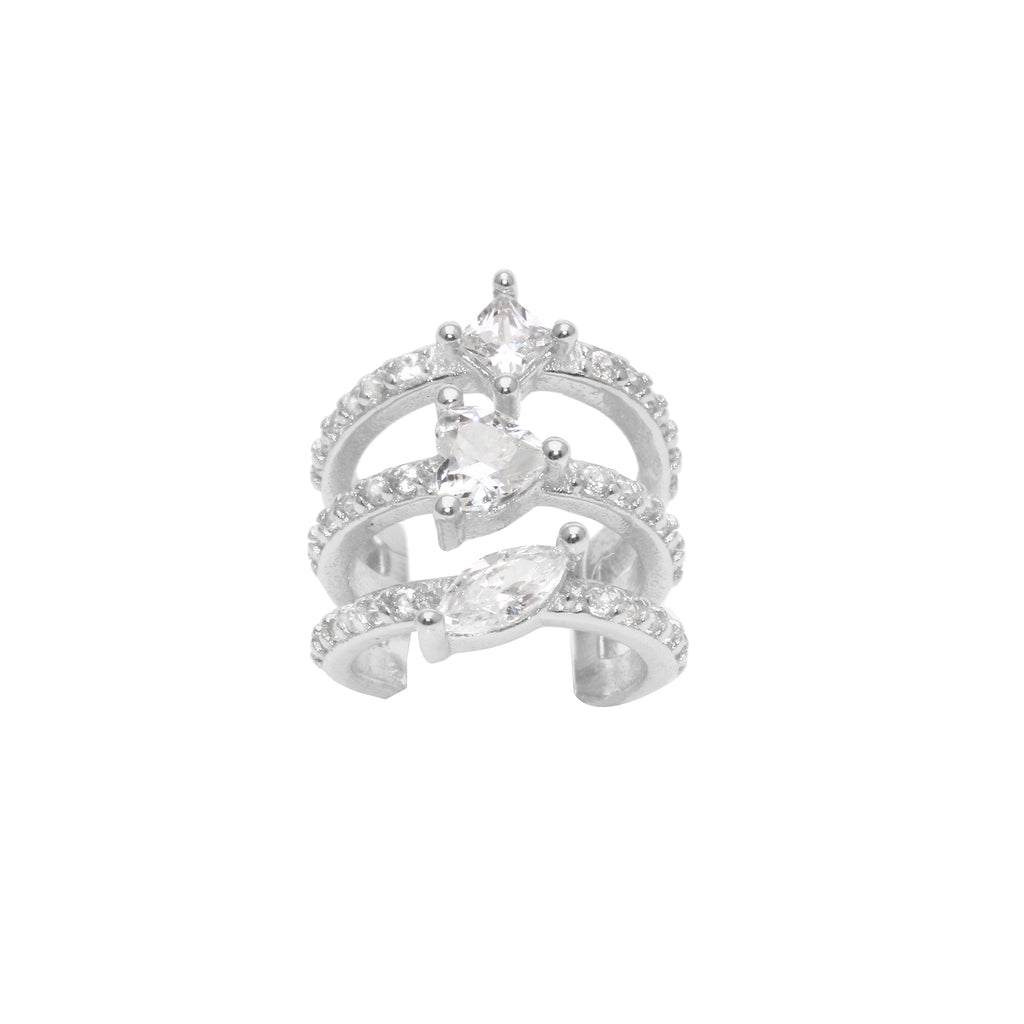 Triple Shapes Ear Cuff
